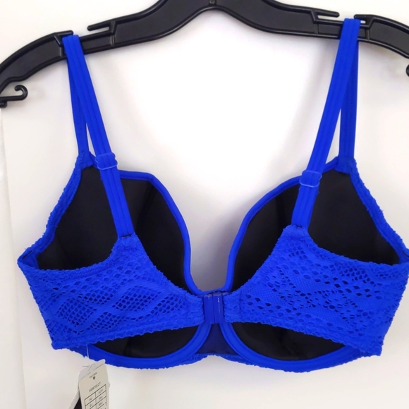 Freya Sundance Sweetheart Padded Bikini Top. Cobalt Blue. Multiple Sizes. - Picture 3 of 6